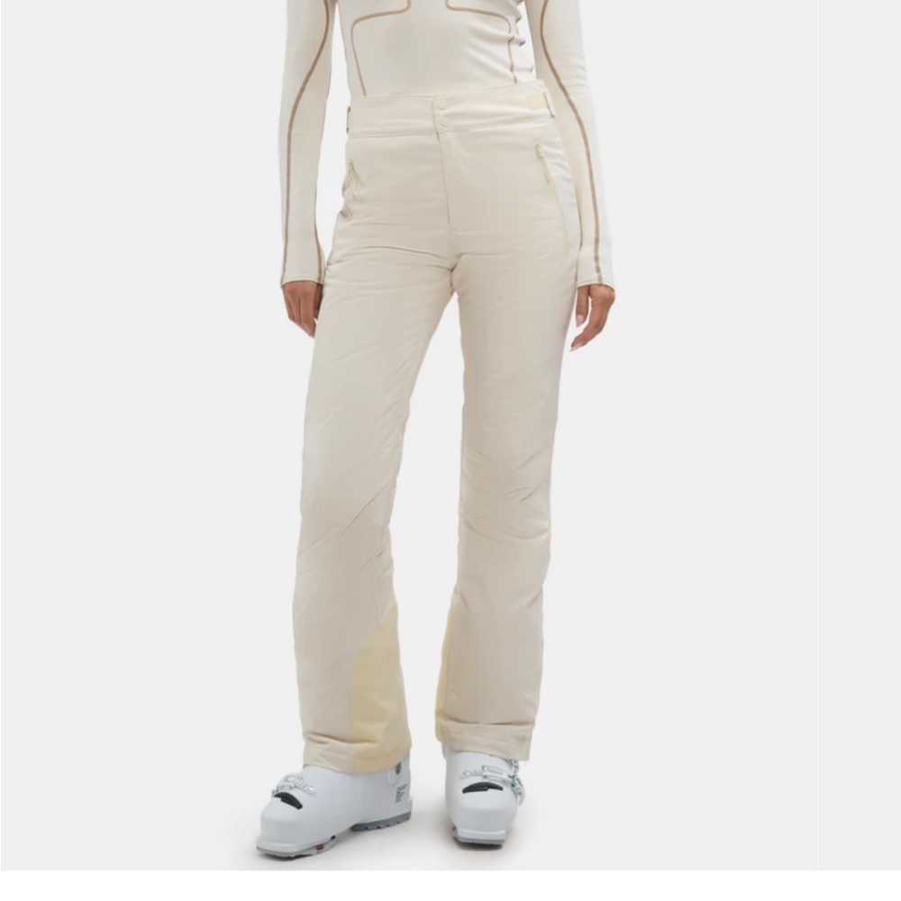 Halfdays Alessandra Ski Pant in Oat Milk, NWT